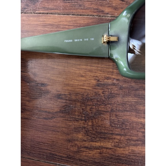 Fendi green acetate square sunglasses FS5200 58/16 main image 6